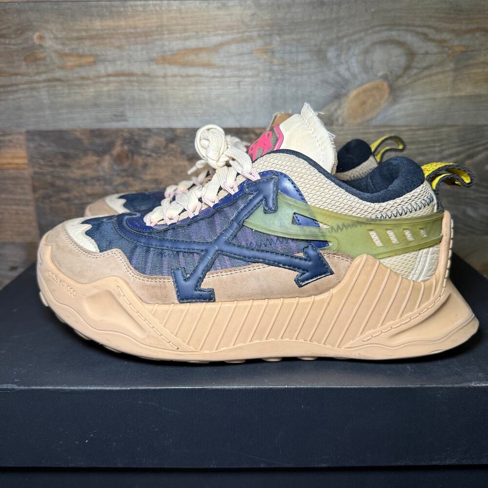 Off-White ODSY-1000 Nude Blue/Navy Tan Sneakers